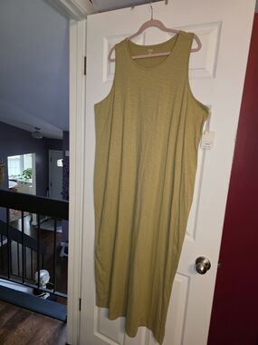 a.n.a Tan Sleeveless Maxi Dress